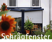 Rolläden für schräge Fenster